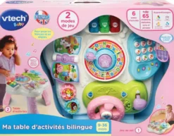 VTECH BABY - MA TABLE D'ACTIVITES BILINGUE ROSE