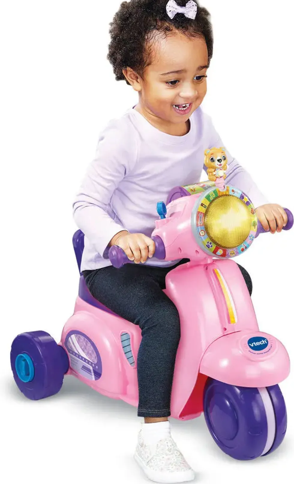 VTECH BABY - PORTEUR SCOOTER INTERACTIF 3 EN 1 ROSE