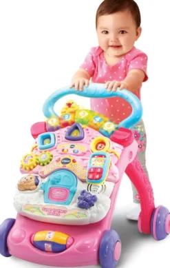 VTECH BABY - SUPER TROTTEUR PARLANT 2 EN 1 ROSE