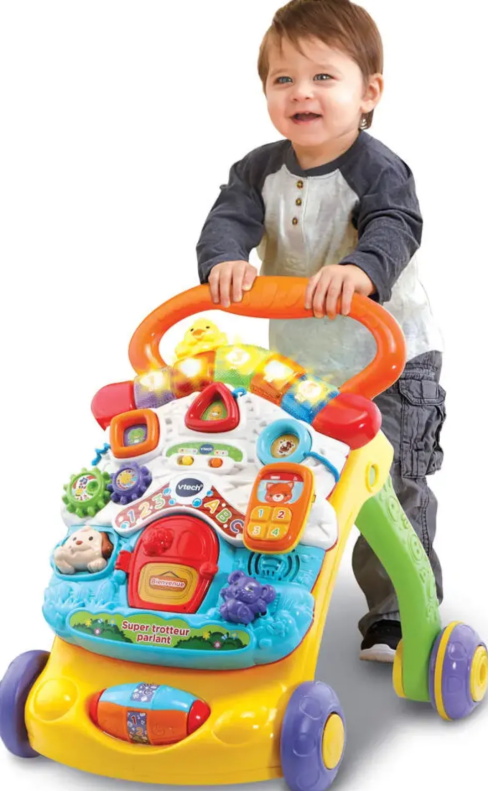 VTECH BABY - SUPER TROTTEUR PARLANT 2 EN 1 ORANGE