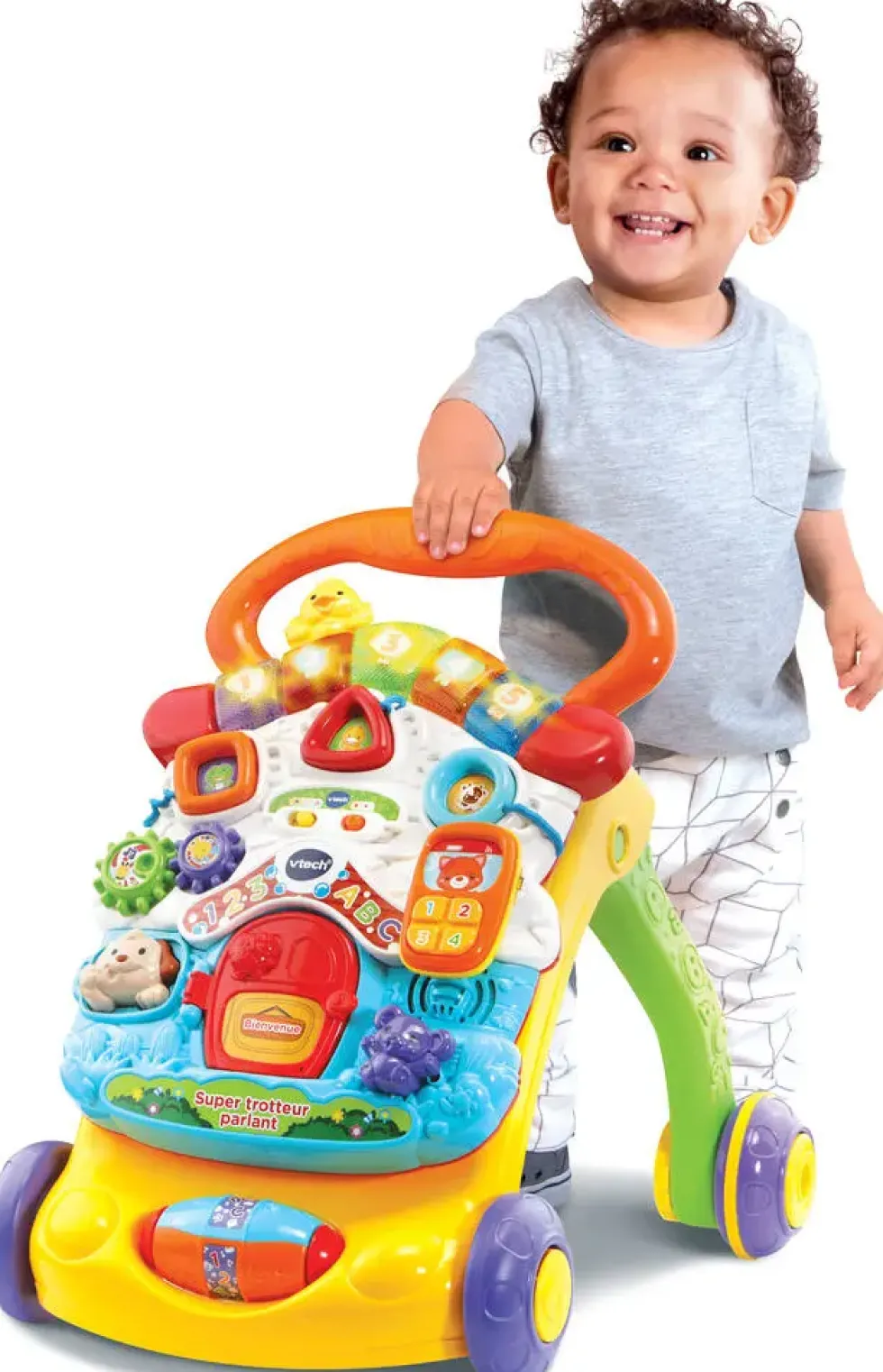 VTECH BABY - SUPER TROTTEUR PARLANT 2 EN 1 ORANGE