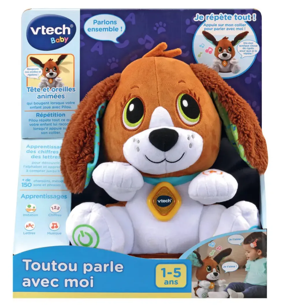 VTECH BABY - TOUTOU PARLE AVEC MOI - MARRON