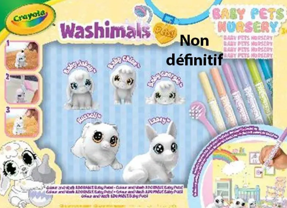 WASHIMALS - BABY PETS NURSERY PACK