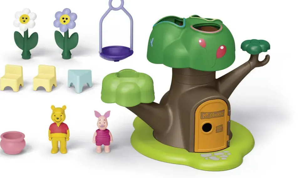 WINNIE L'OURSON ET PORCINET AVEC CABANE - 71693