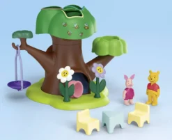 WINNIE L'OURSON ET PORCINET AVEC CABANE - 71693