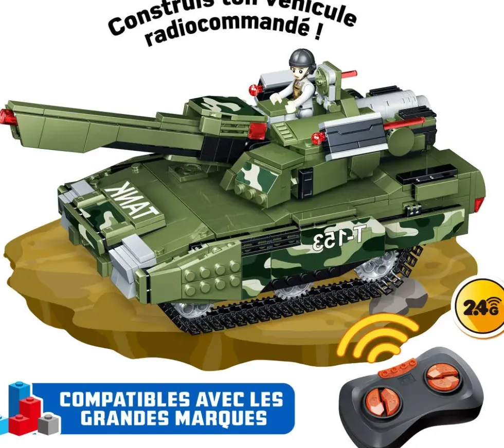 WISE BLOCK - CHAR D'ASSAUT MILITAIRE RADIOCOMMANDE