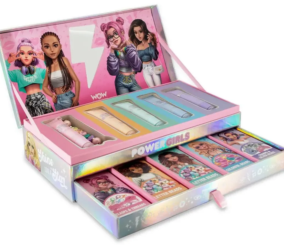 WOW GENERATION - MALLETTE DE 5 LIPGLOSS A PERSONNALISER AVEC CHARMS, PERLES ET ACCESSOIRES