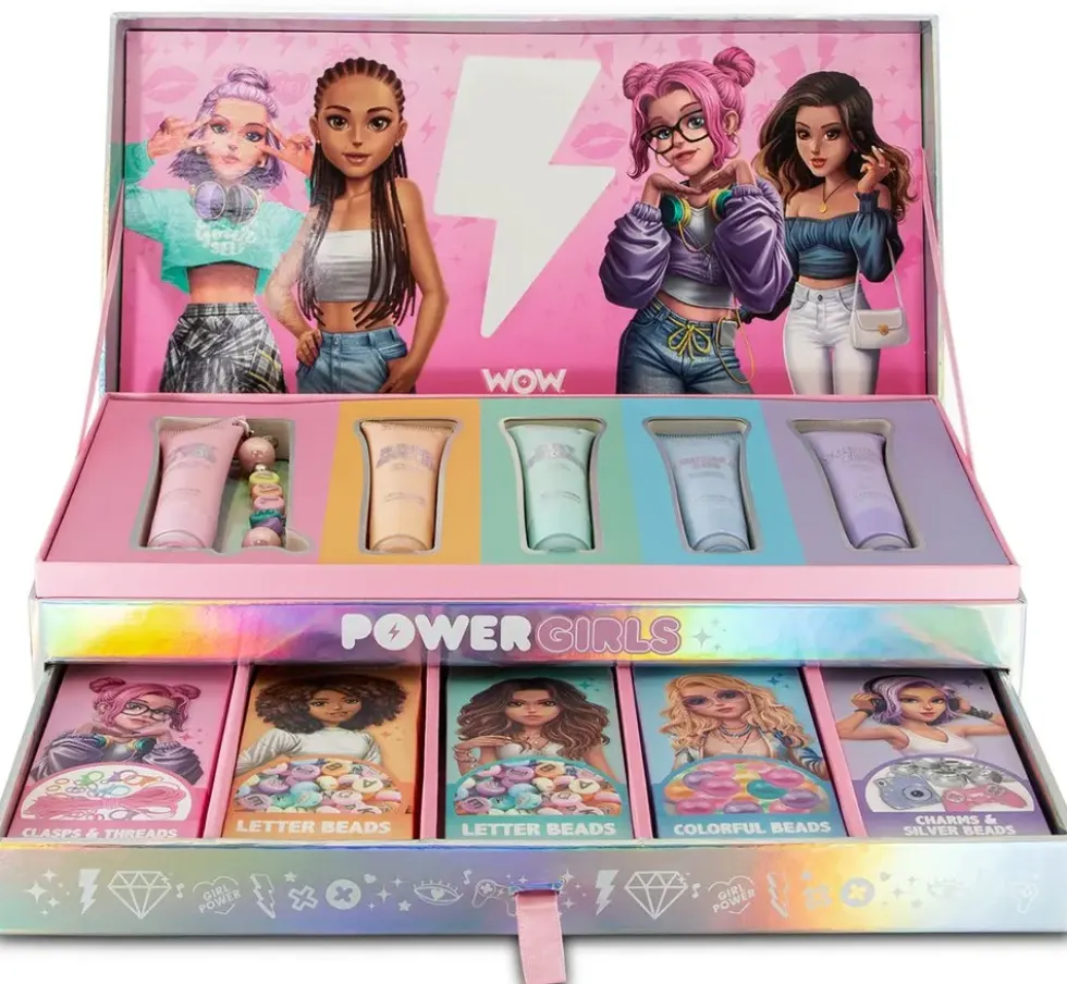 WOW GENERATION - MALLETTE DE 5 LIPGLOSS A PERSONNALISER AVEC CHARMS, PERLES ET ACCESSOIRES