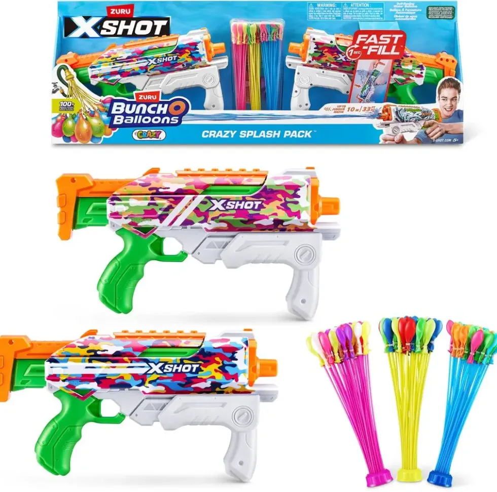 XSHOT WATER FAST-FILL 2 HYPERLOAD BLASTERS ET 3 BUNCH O BALLOONS