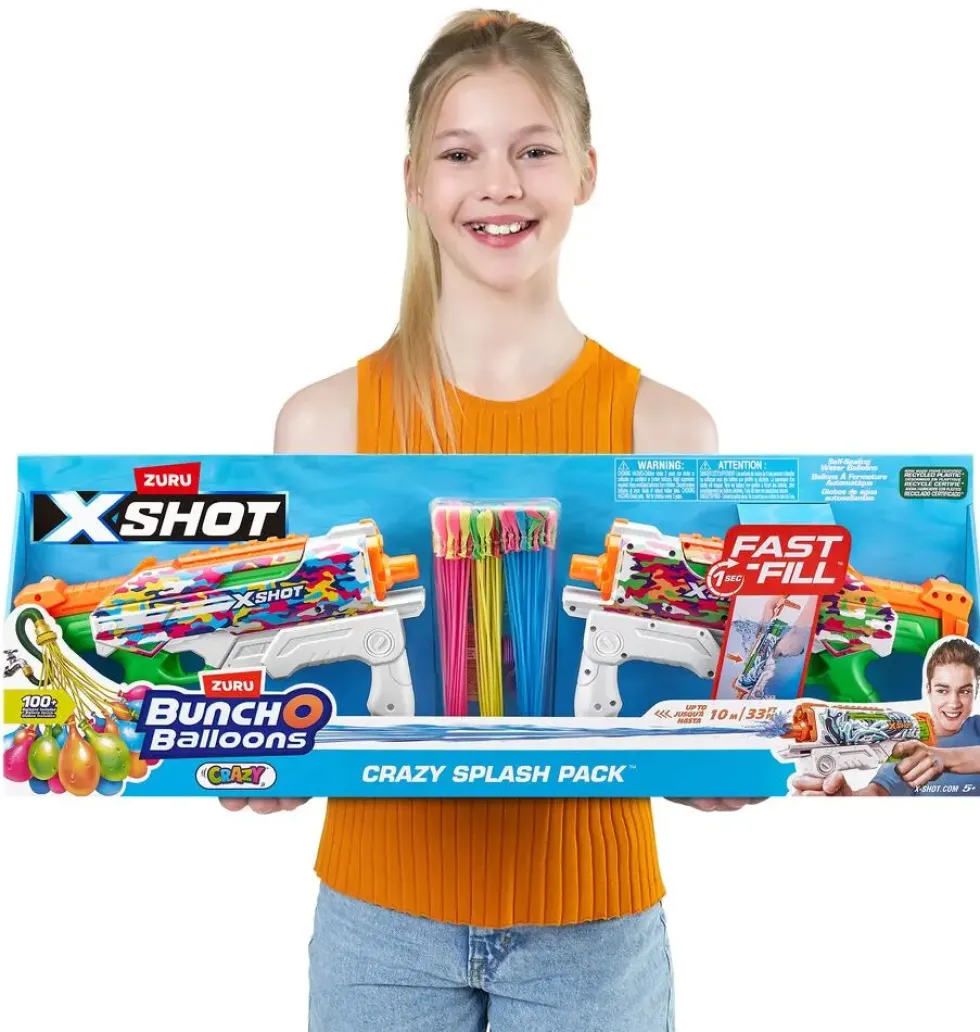 XSHOT WATER FAST-FILL 2 HYPERLOAD BLASTERS ET 3 BUNCH O BALLOONS