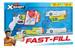 XSHOT WATER FAST-FILL PACK DE 2 MEDIUM ET 2 NANO BLASTER