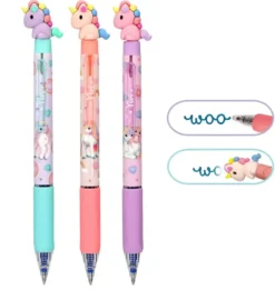 YLVI STYLO GEL EFFACABLE AVEC LICORNE
