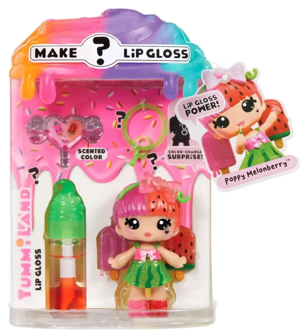 YUMMILAND MYSTERY LIP GLOSS POUPEE - POPPY MELONBERRY