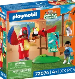 ZOO : MASCOTTE PERROQUET COLORE & ENFANT 72074