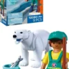 ZOO : OURS POLAIRE ET GARDIEN DE ZOO 72090
