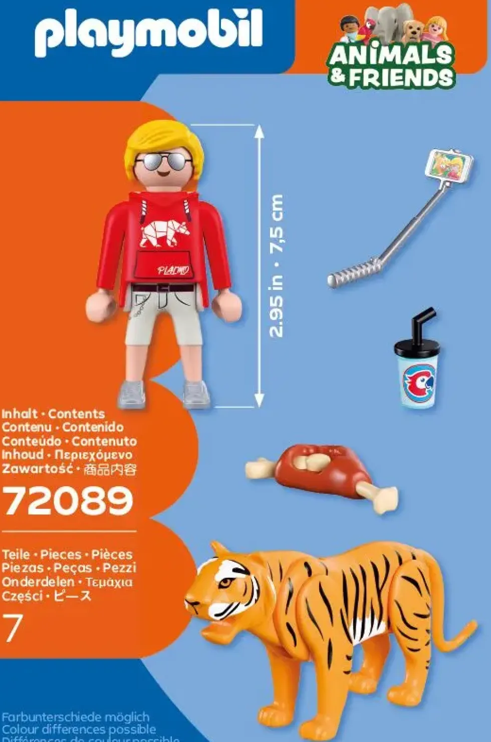 ZOO : TIGRE ET VISITEUR 72089