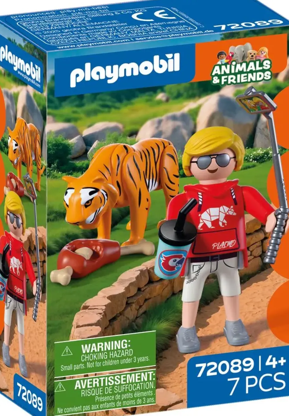 ZOO : TIGRE ET VISITEUR 72089
